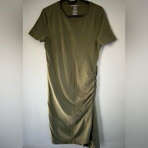 Design Lab Lord & Taylor Khaki Green Dress